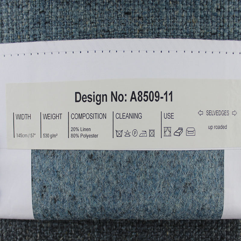 SM-A0034 Crassitudo Crassitudo mixta Polyester et linteo Stibadium Fabric