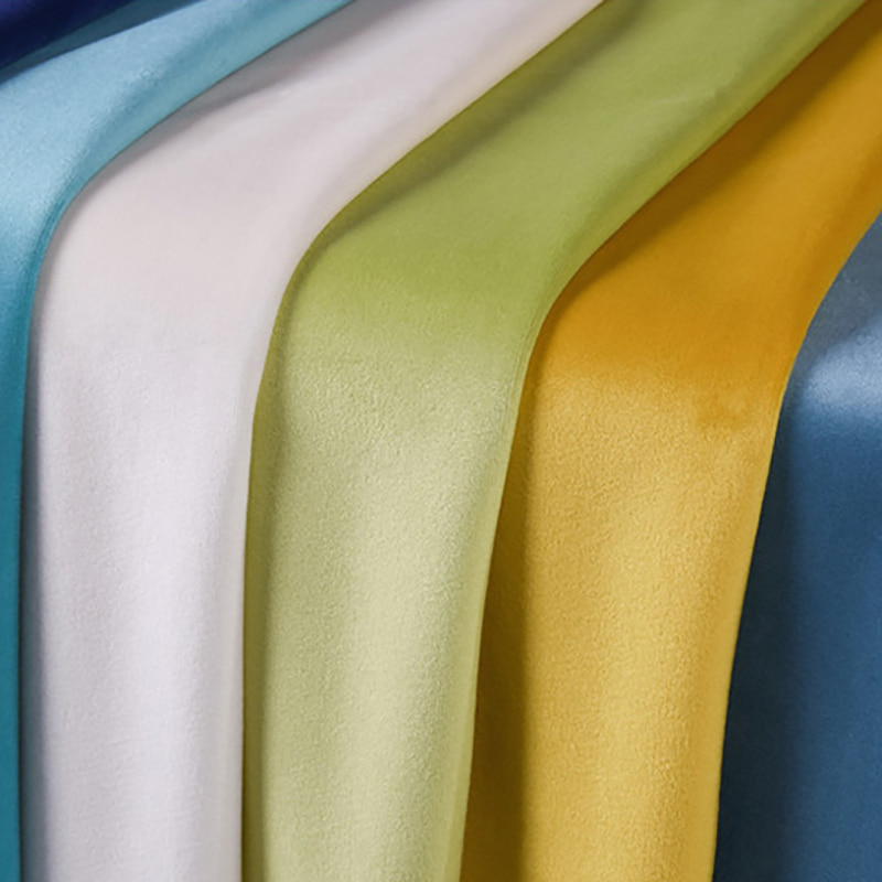 SM-B0001 160 Colores 300 GSM 100% Polyester Dutch Velvet Flannelette Sofa Fabric